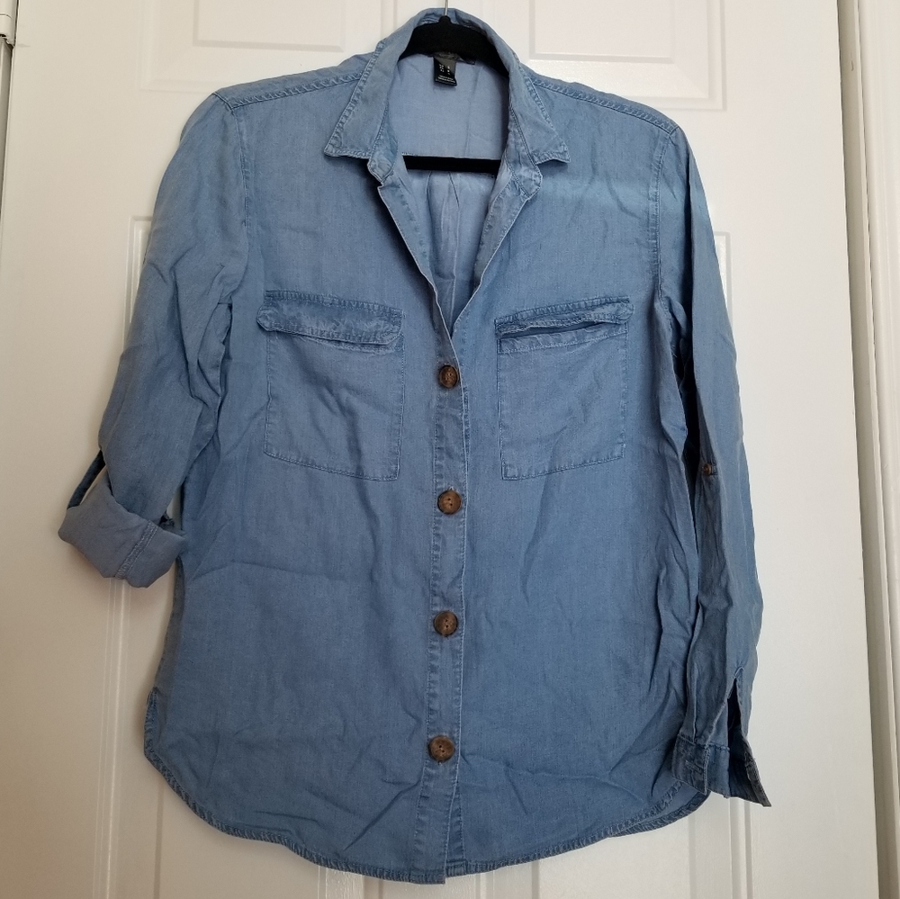 Streetwear Society button up Denim shirt